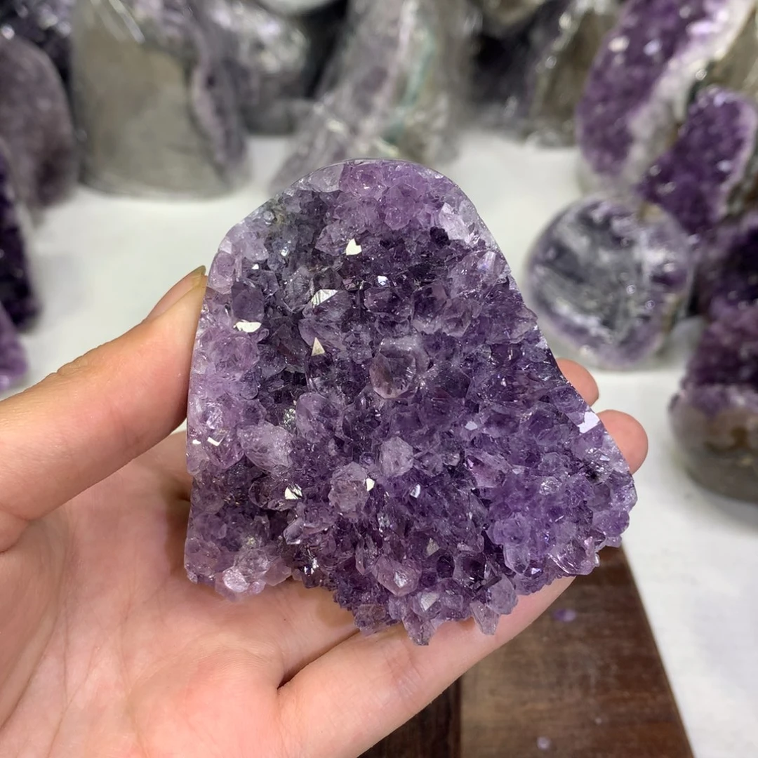 紫晶摆件未镶嵌水晶