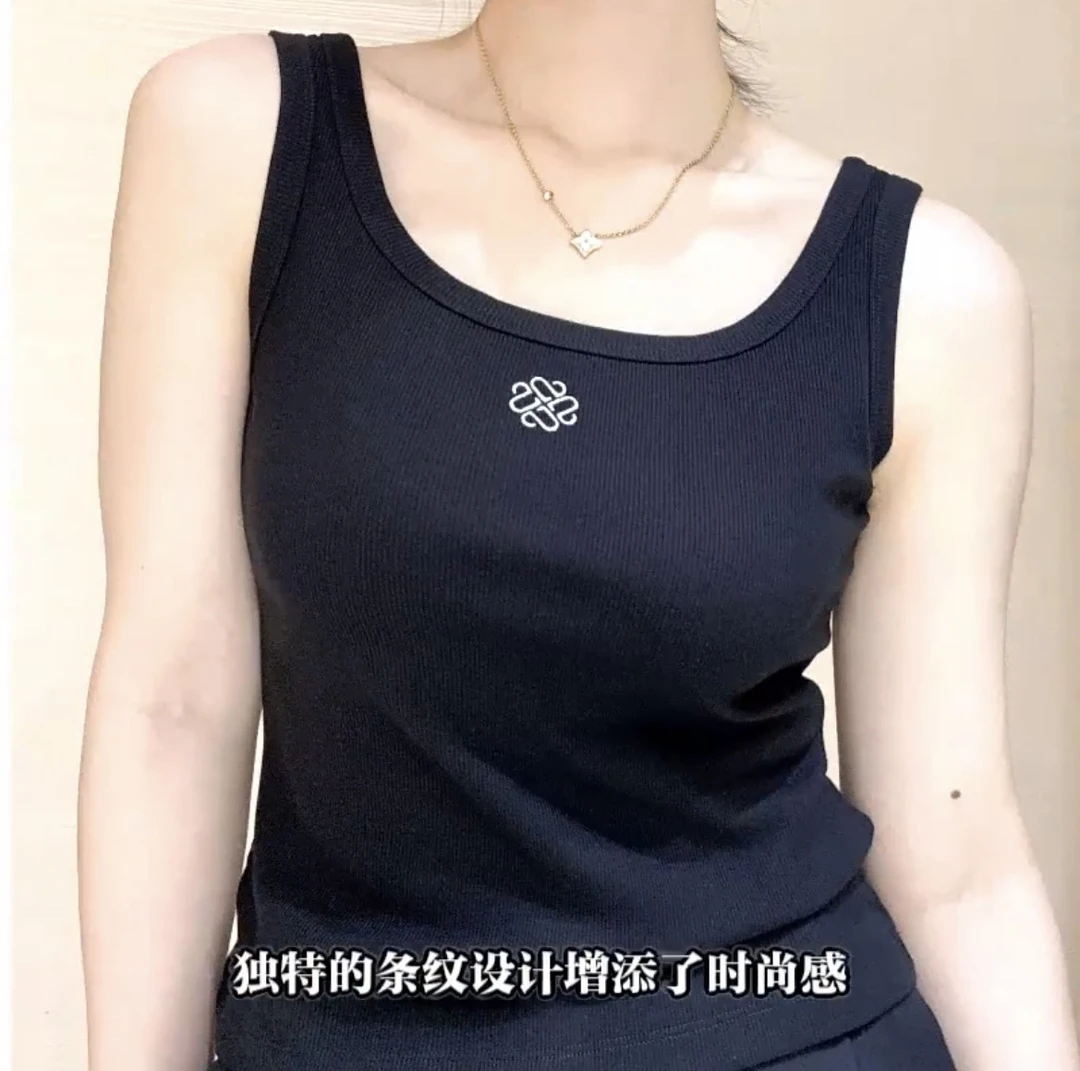 LIVELY YAN 俪妍 万搭背心30100坑条罗纹背心吊带