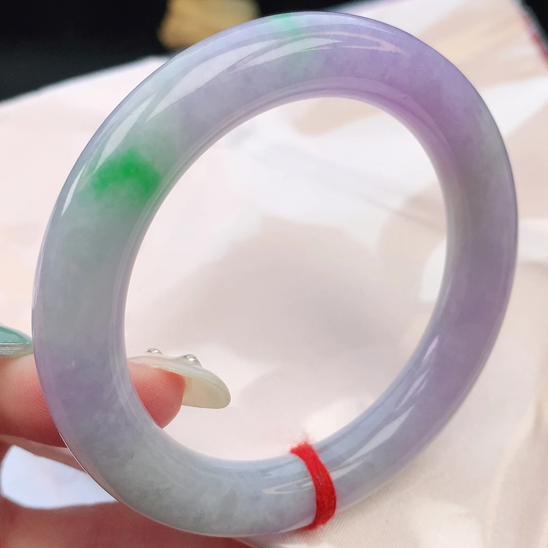 翡翠手镯未镶嵌54圆条882483