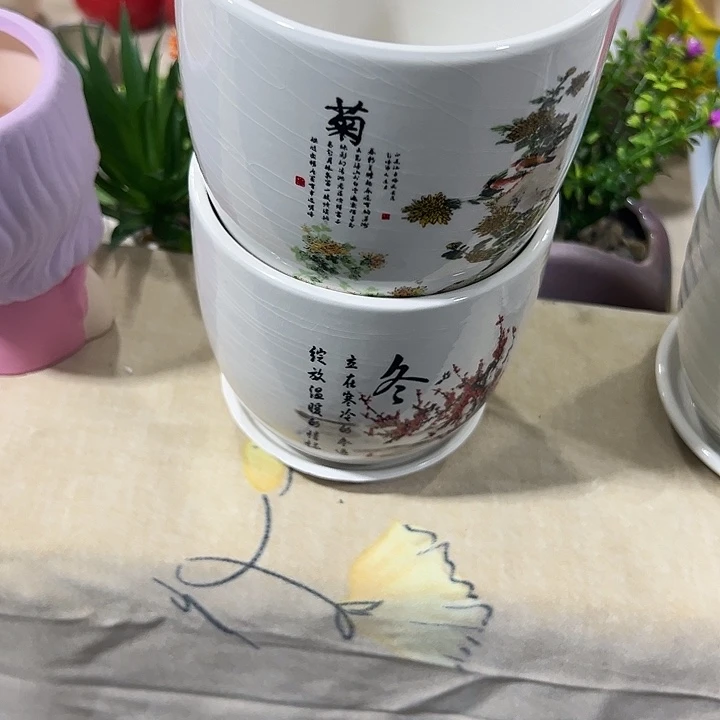 微瑕陶瓷花盆满9.9发