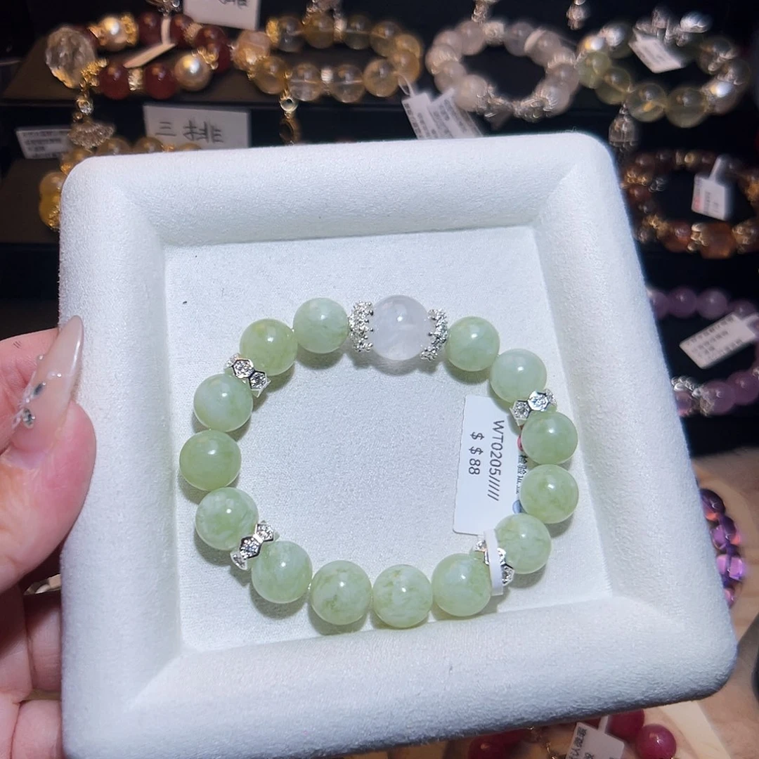 水晶手链合金袖玉