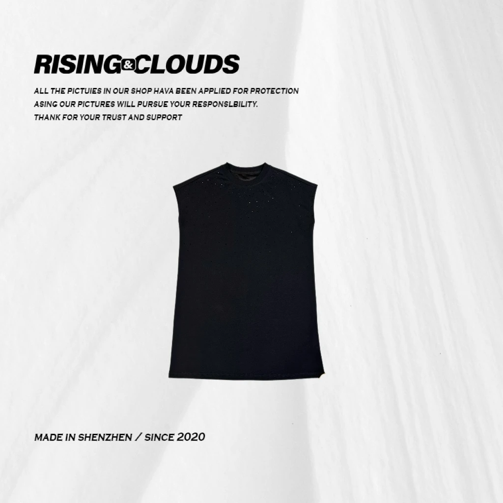 小法【满天星】舒适夏季显瘦烫钻坎肩连衣裙040408GT