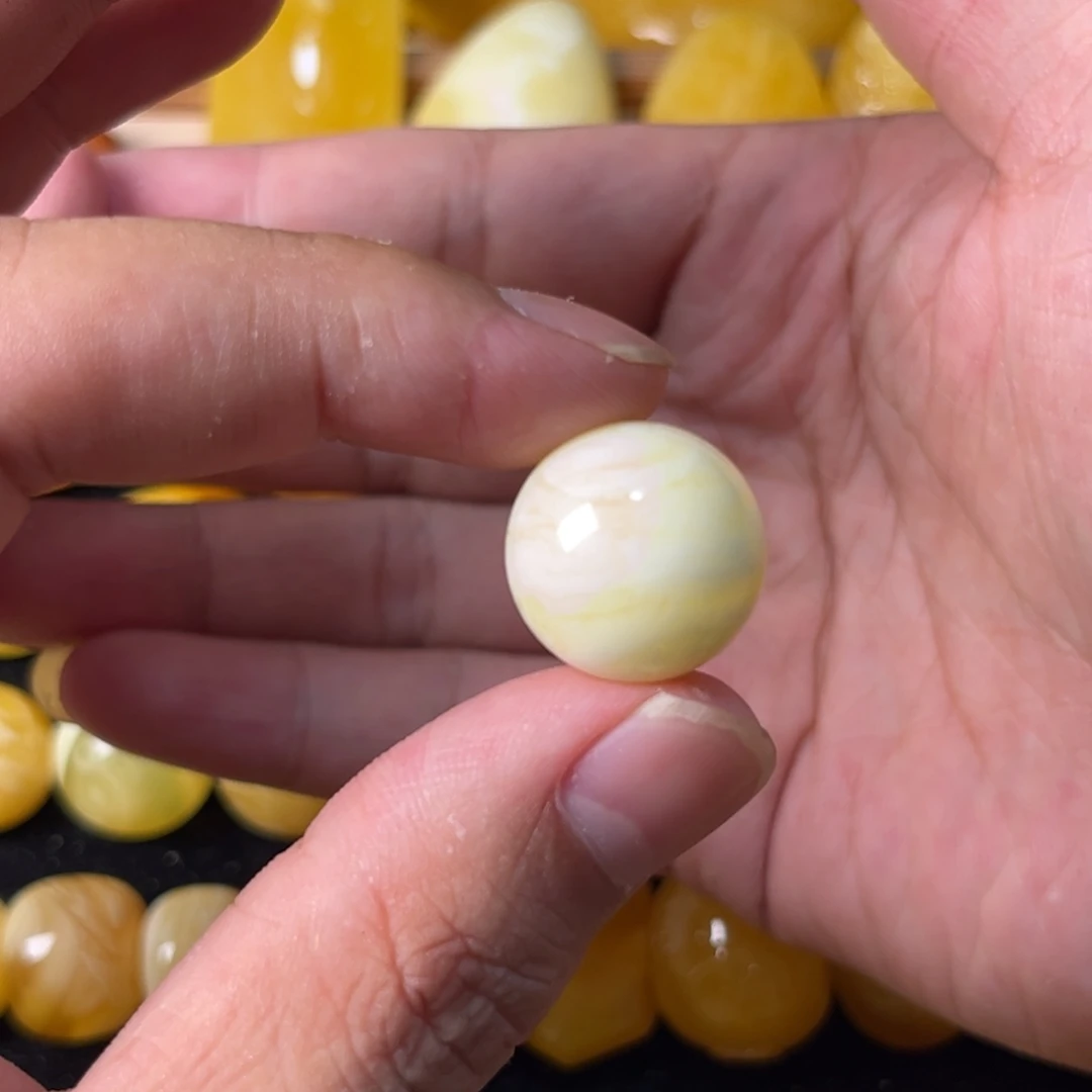 未镶嵌琥珀裸石蜜蜡白蜡18加