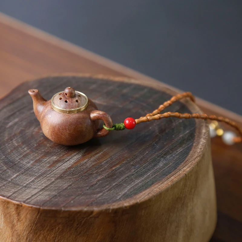 QQ周广胜茶壶中国结挂件