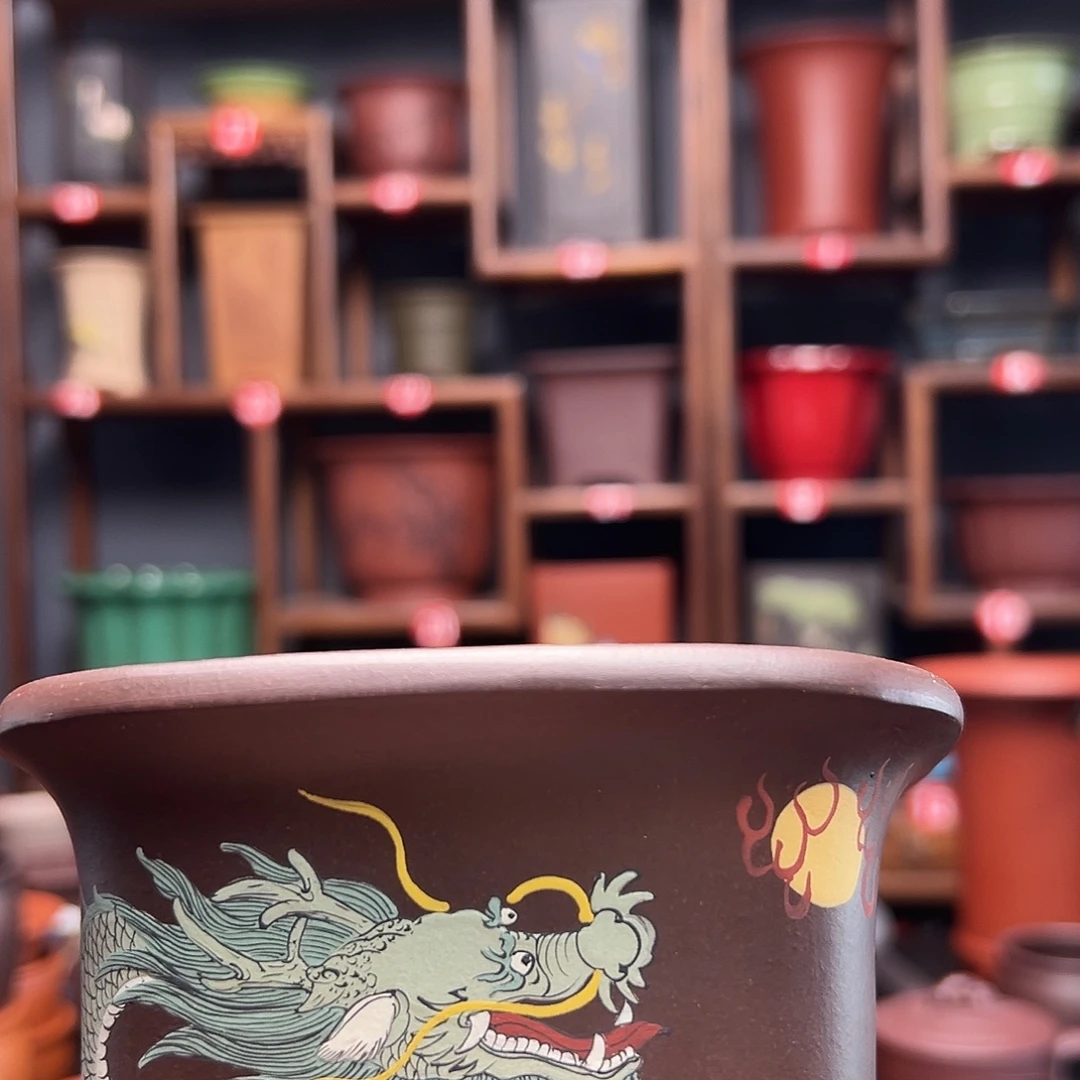浇***友紫砂花盆紫砂花盆
