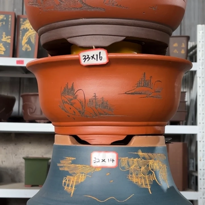 紫砂花盆              100-4