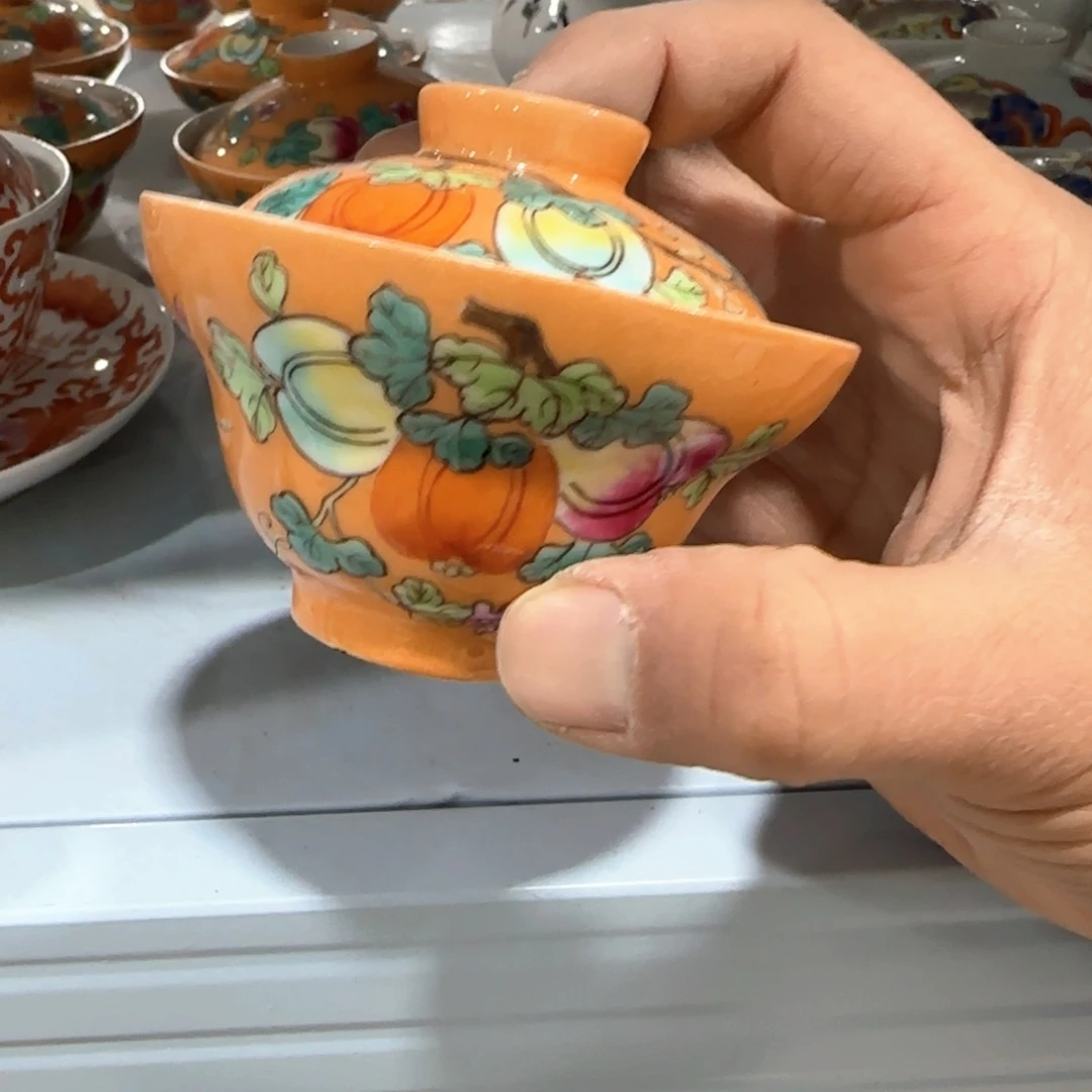 瓷片摆件手绘瓷器全部处理