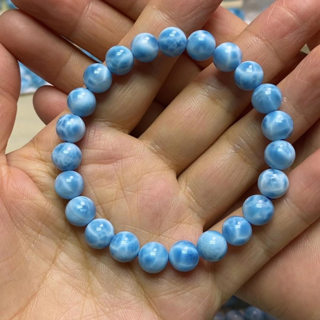 未镶嵌针钠钙石（海纹石）手链