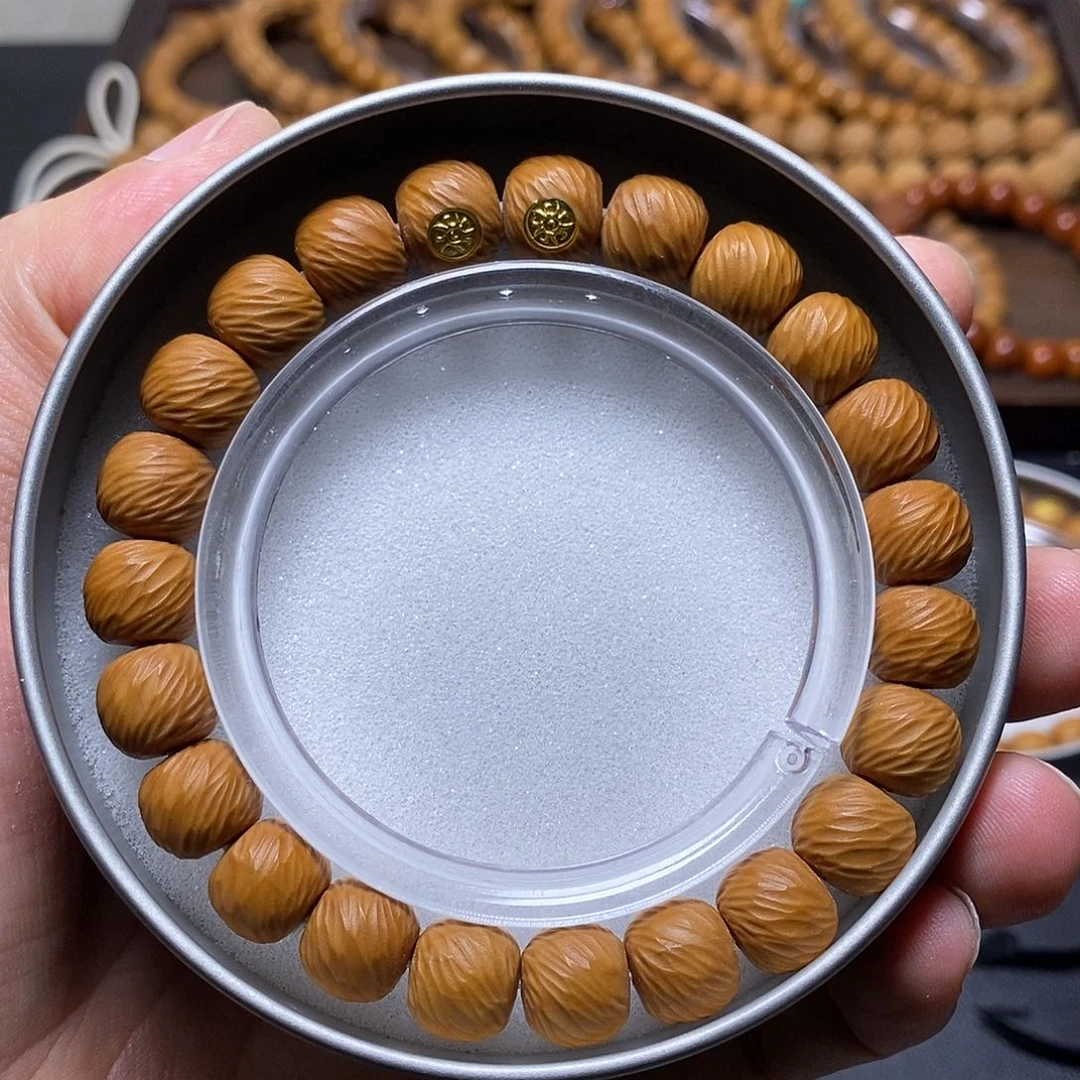 猴头核桃手串双18k金标毕业千任云锦尺寸10左右全品127号