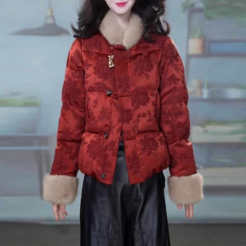 香朵儿【喜贺新春】 2025新中式冬季新款外套国风大气时尚保暖棉服