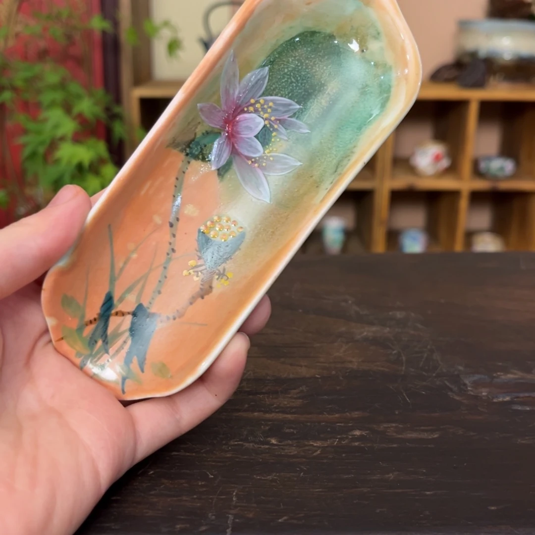柴烧纯手工手绘陶瓷