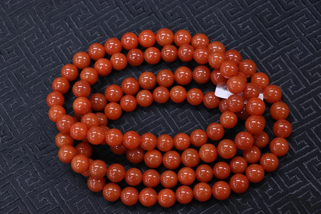 原矿无优化天然南红保山滴水洞多圈9mm左右典藏