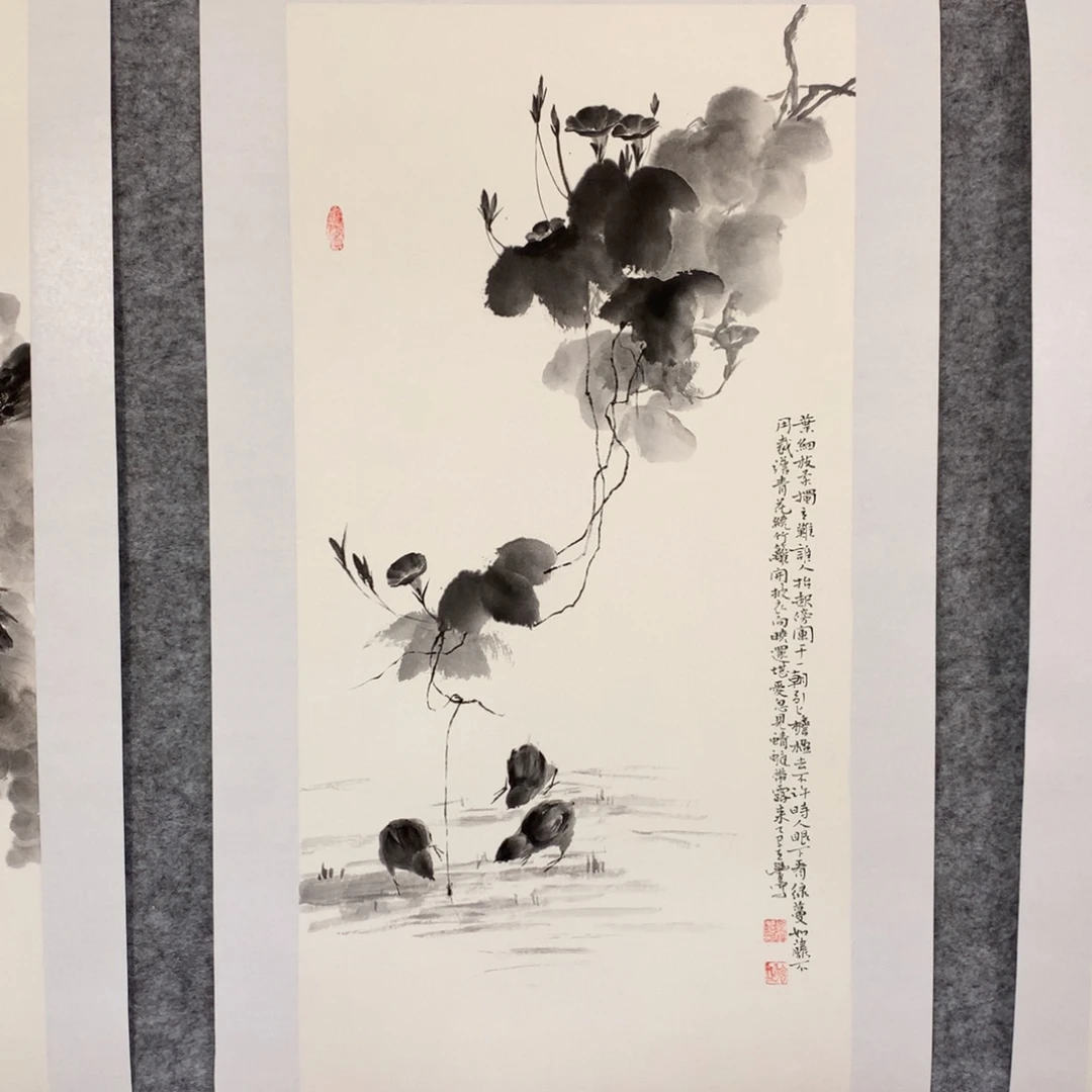 国画花鸟作品写意