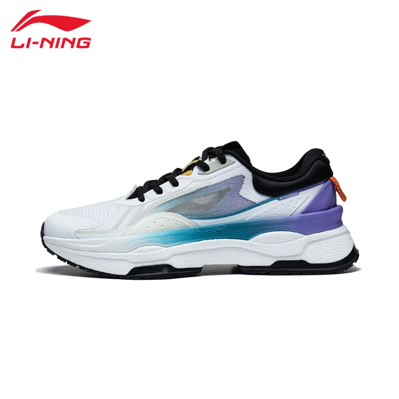 李宁休闲鞋男鞋秋冬超越7一体织轻质高回弹潮流休闲运动鞋091