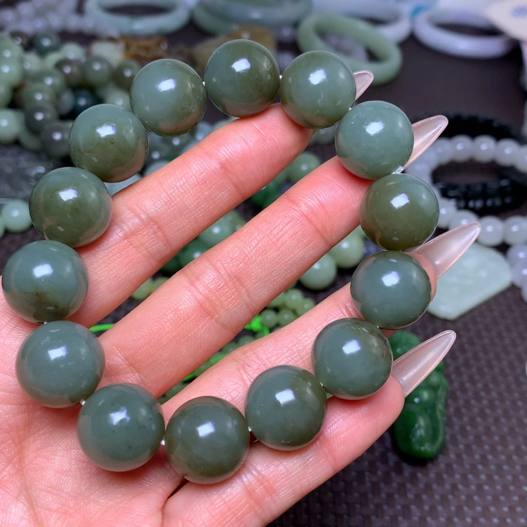 未镶嵌手串和田玉卡16