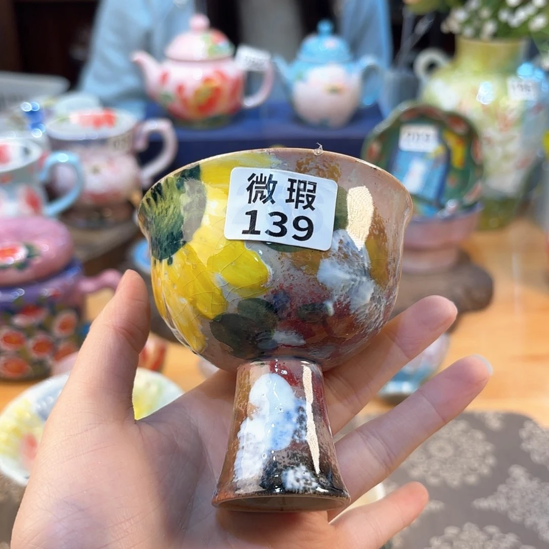 景德镇手绘高温釉下彩陶瓷茶具