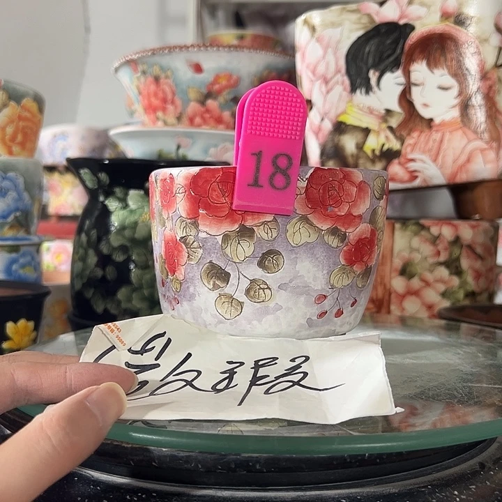 景德镇手绘花盆 满38包邮