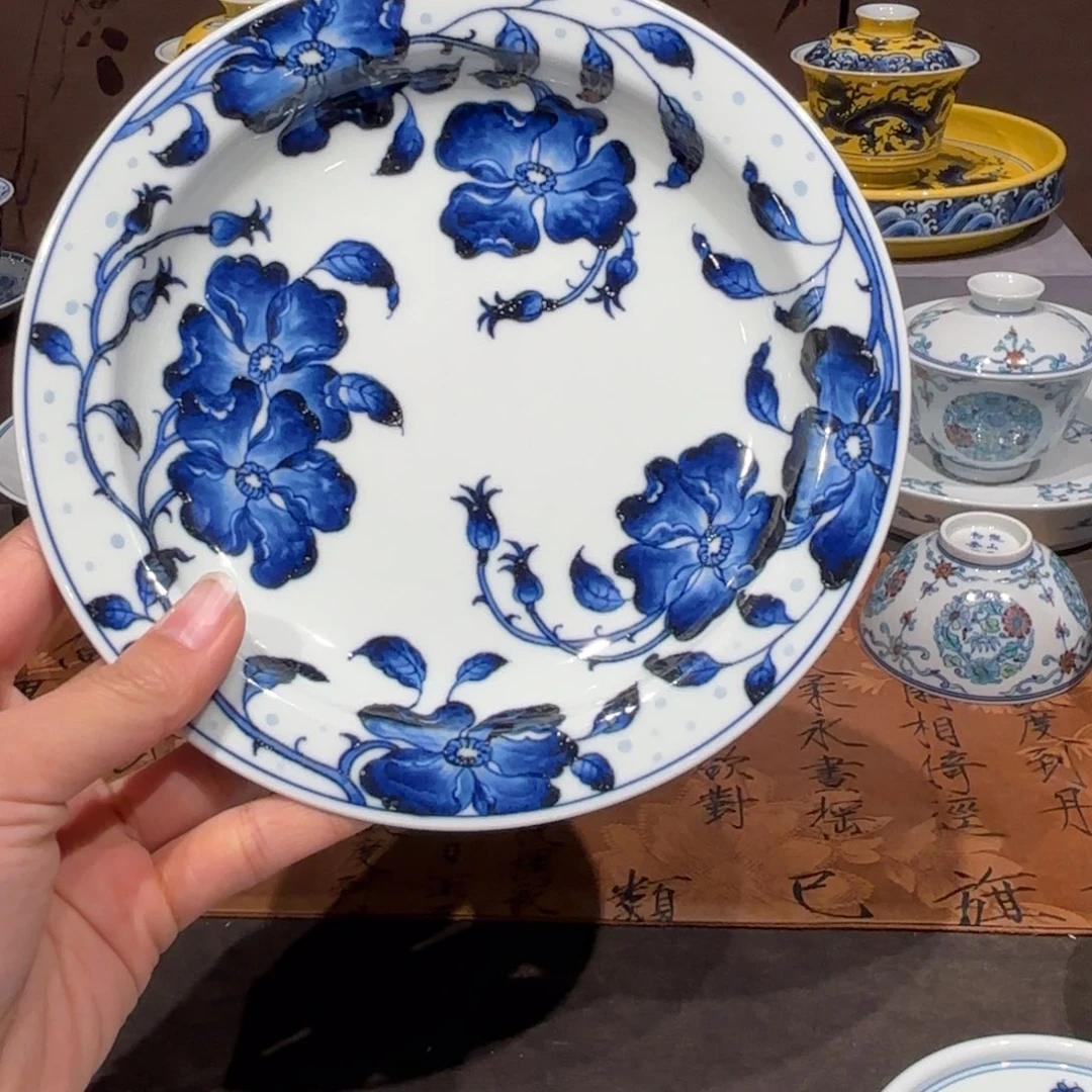 瓷片立****y手工手绘陶瓷茶具