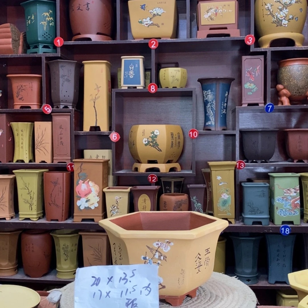 紫砂艺术紫砂花盆