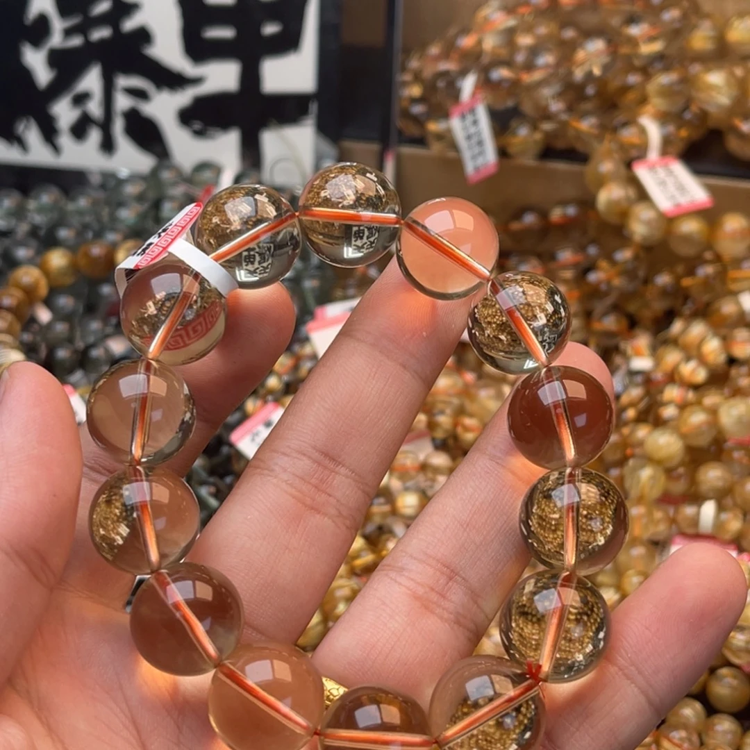 未镶嵌手链水晶16.6m黄水晶