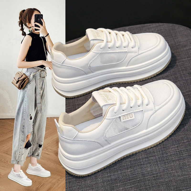 【专柜正品】网面小白鞋女款夏季透气百搭运动休闲学生板鞋