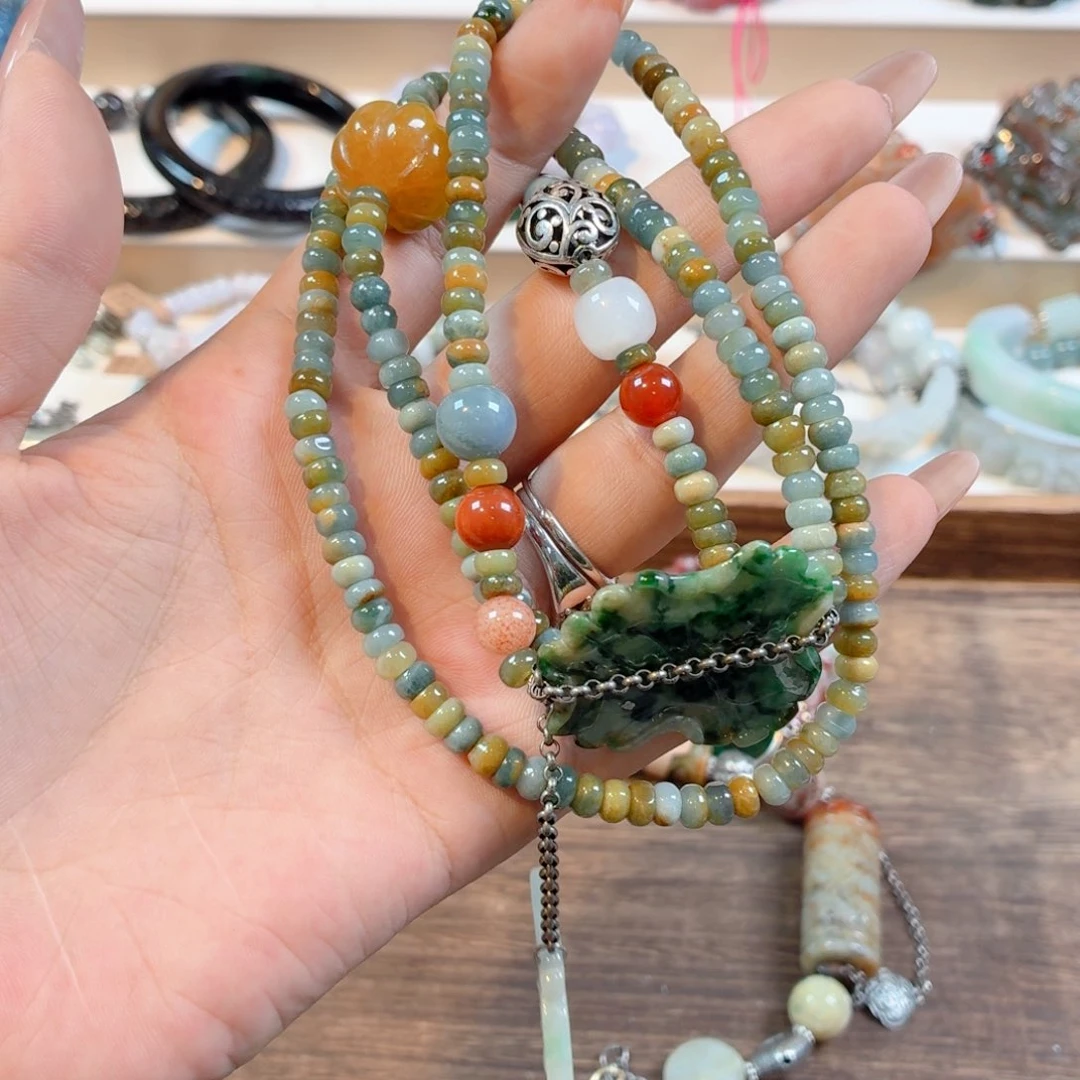 美***）未镶嵌手链翡翠手串