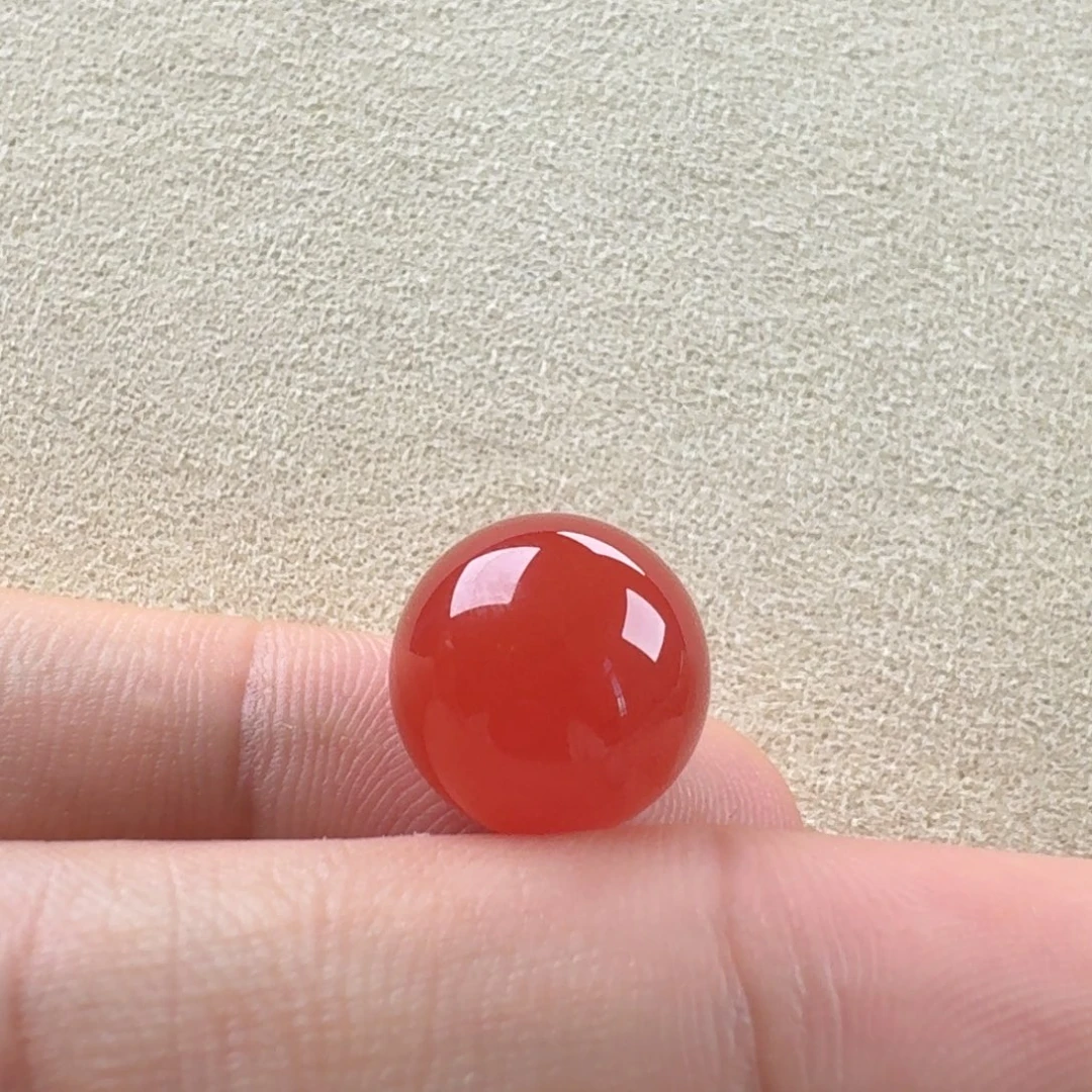 南红玛瑙未镶嵌圆珠12.7