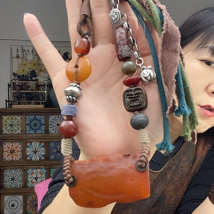 蜜蜡项链未镶嵌项链