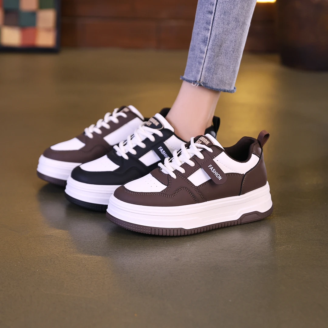 2025新款增高厚底小白鞋显瘦炸街小个休闲平底运动鞋女A-1