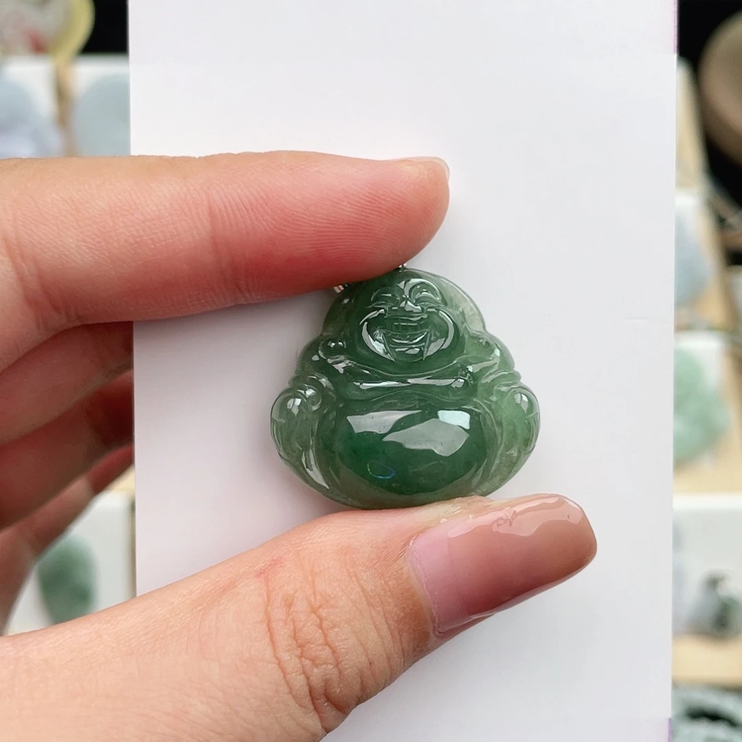 颈饰未镶嵌翡翠佛公