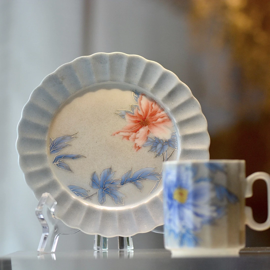 小谦堂   东方美人咖啡套杯   饮茶品茗茶具中式茶道喝茶银