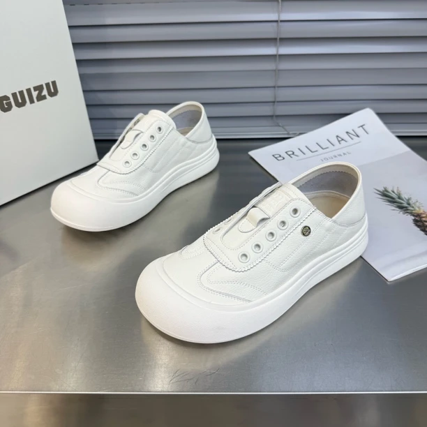 新款俩穿软底软面芒果头舒适百搭小白鞋运动休闲鞋