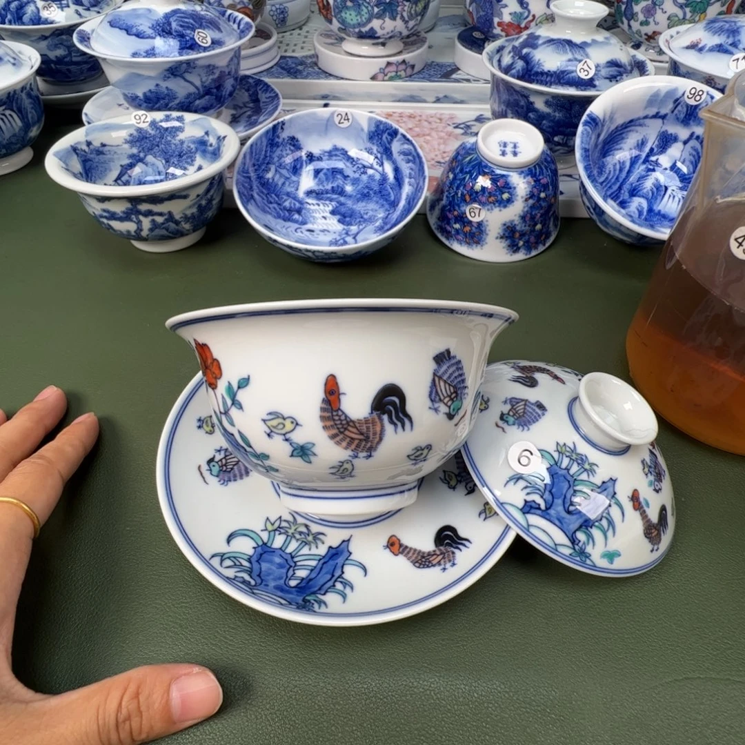 景德镇纯手工纯手绘茶具木木6