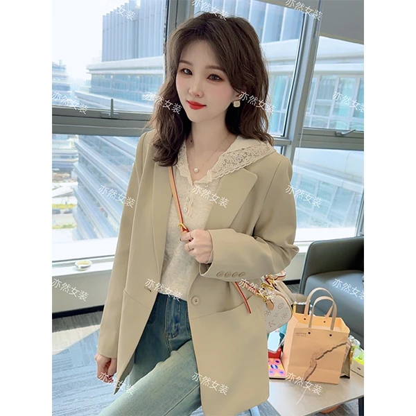 2025年新款早秋季西装外套女修身小西服