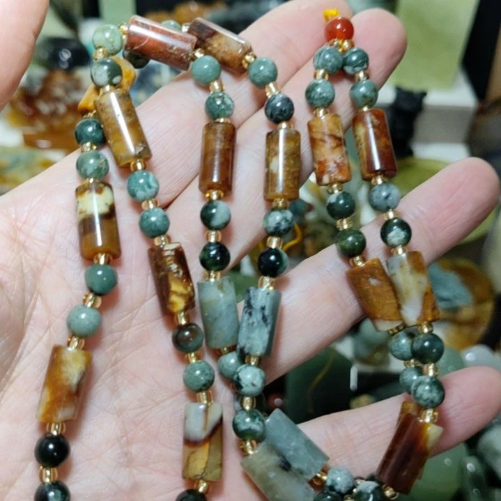 岫玉未镶嵌链子链子