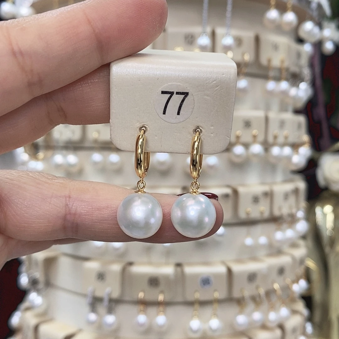 小****耳饰淡水珍珠银S925镶嵌