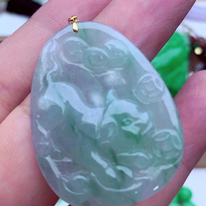 翡翠未镶嵌吊坠(不含链)