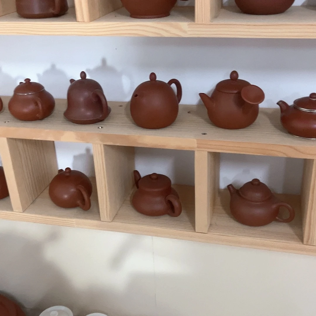 揭***车龙蛋手拉壶单个朱泥