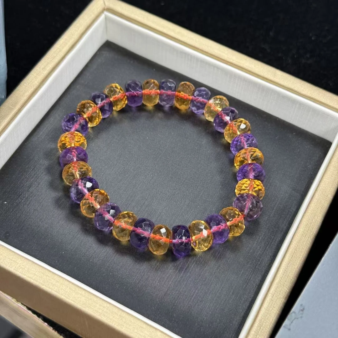 紫黄水晶切面手串 9mm-541421