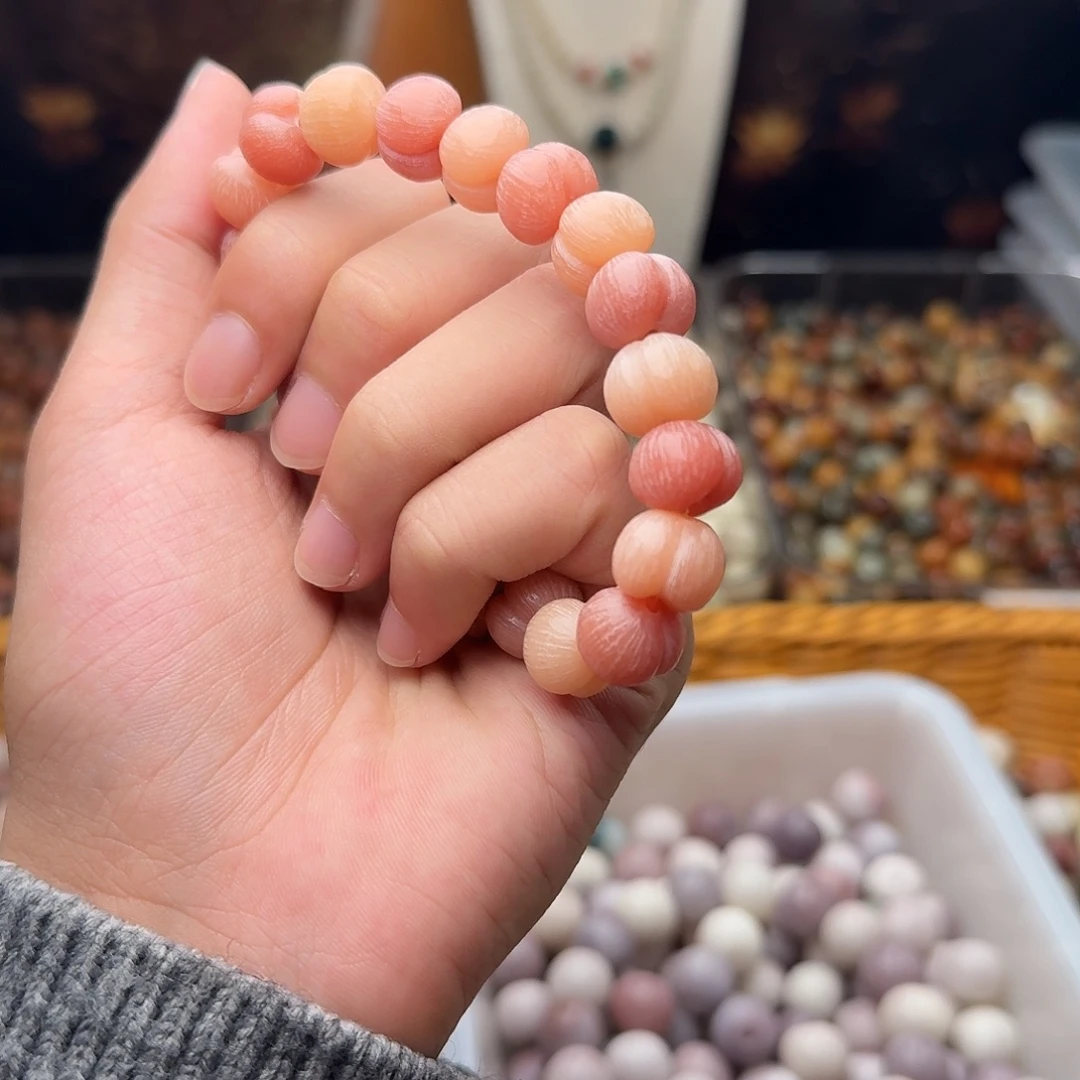 吊坠菩提根/象牙果20 颗粉色拉丝屁桃 12