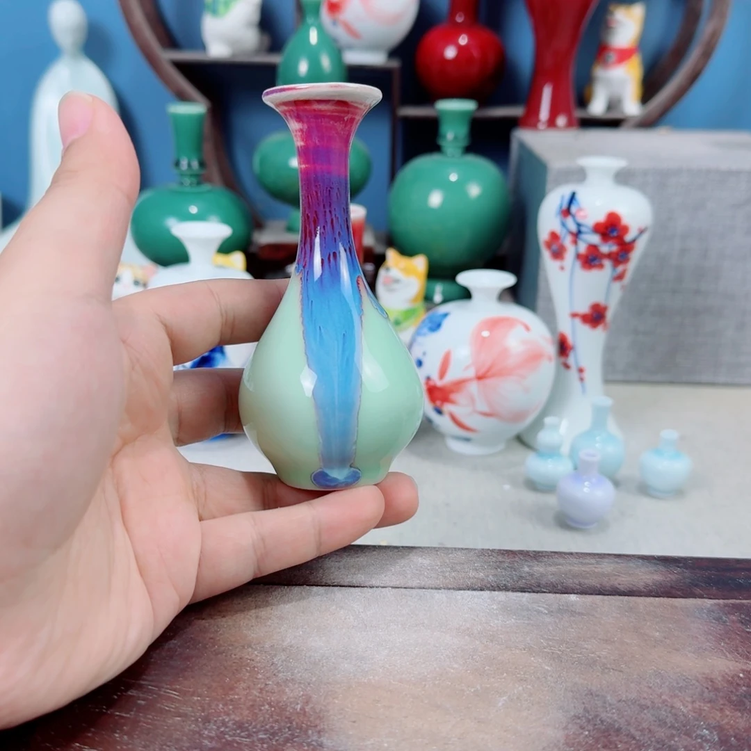 陶瓷手工小花器摆件