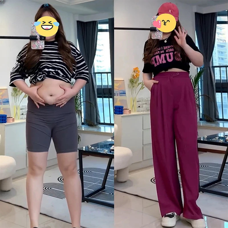 大码胖mm西装裤女2025新款胖mm遮胯显瘦休闲垂感直筒裤窄版阔腿裤