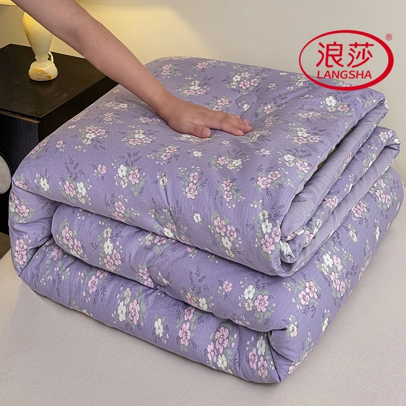LangSha/浪莎A类母婴级加厚保暖被春秋被冬四季通用被褥单双宿舍