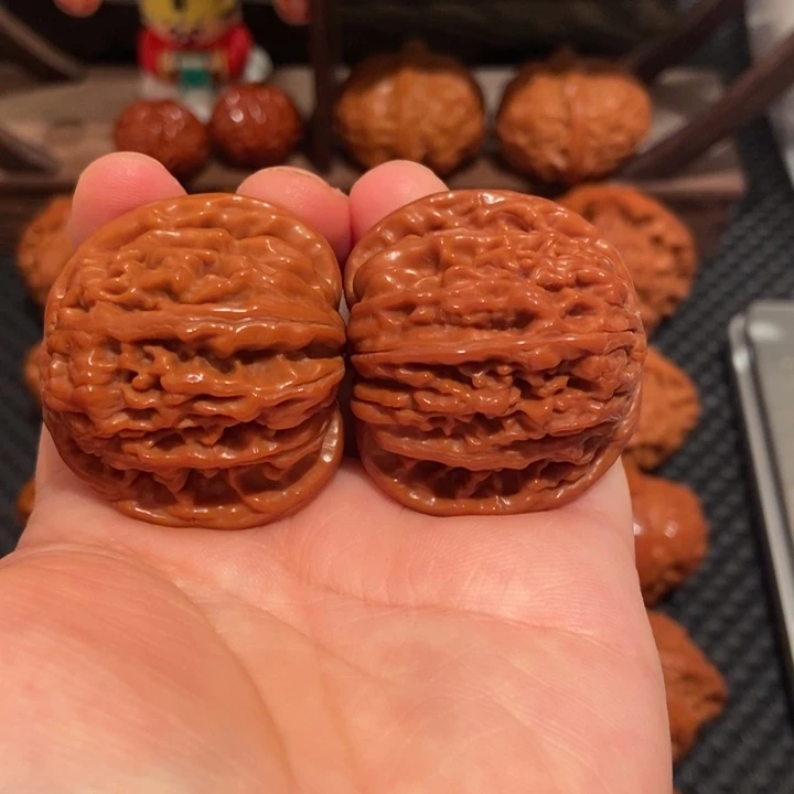 把件文玩核桃40尺寸四座楼2571