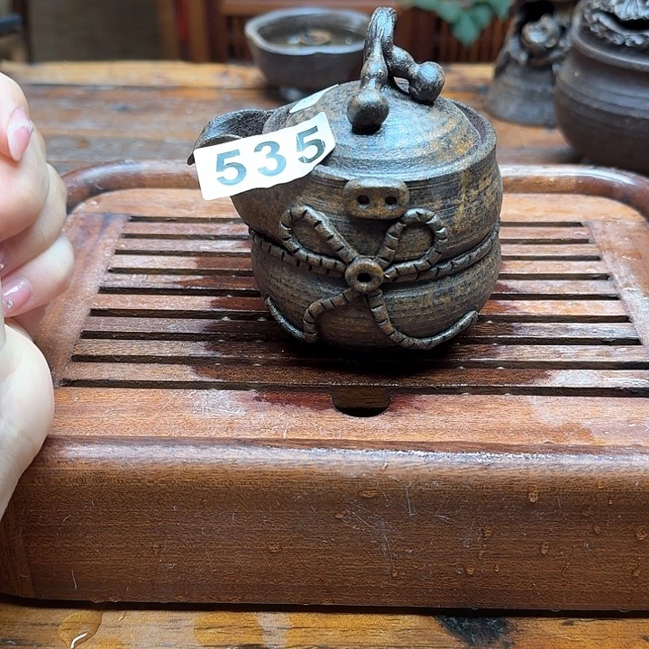纯手工制作粗陶茶具
