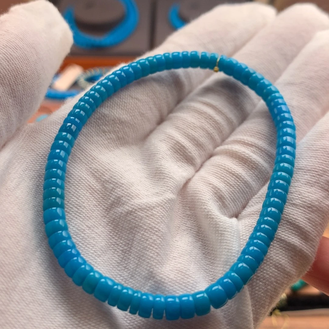 绿松石未镶嵌绿松石4.5mm