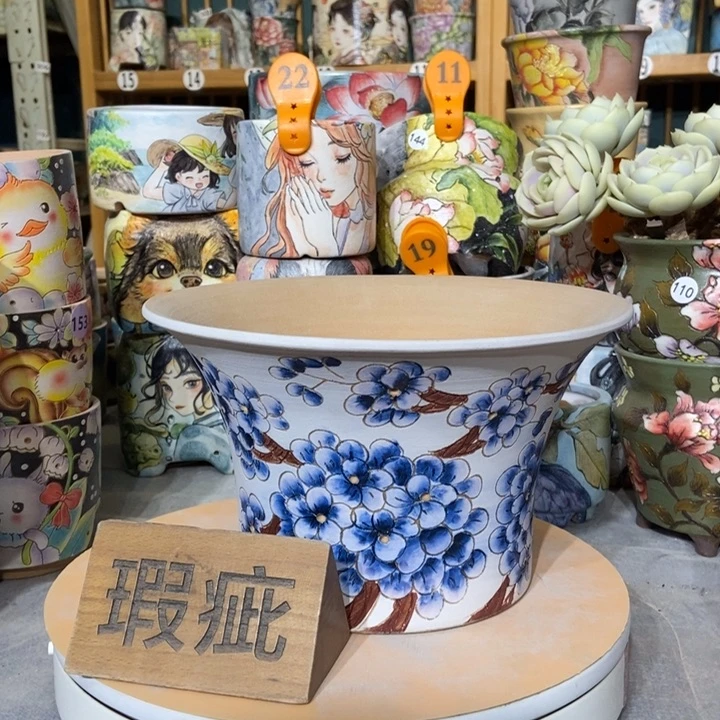 红陶景德镇艺术手绘作品