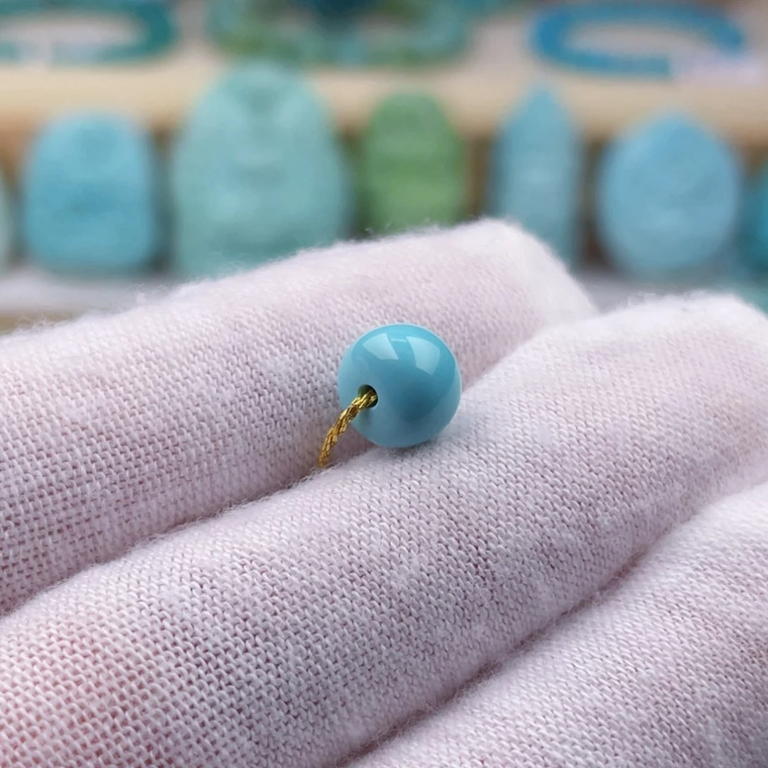 未镶嵌绿松石珠宝奇石7.6毫米