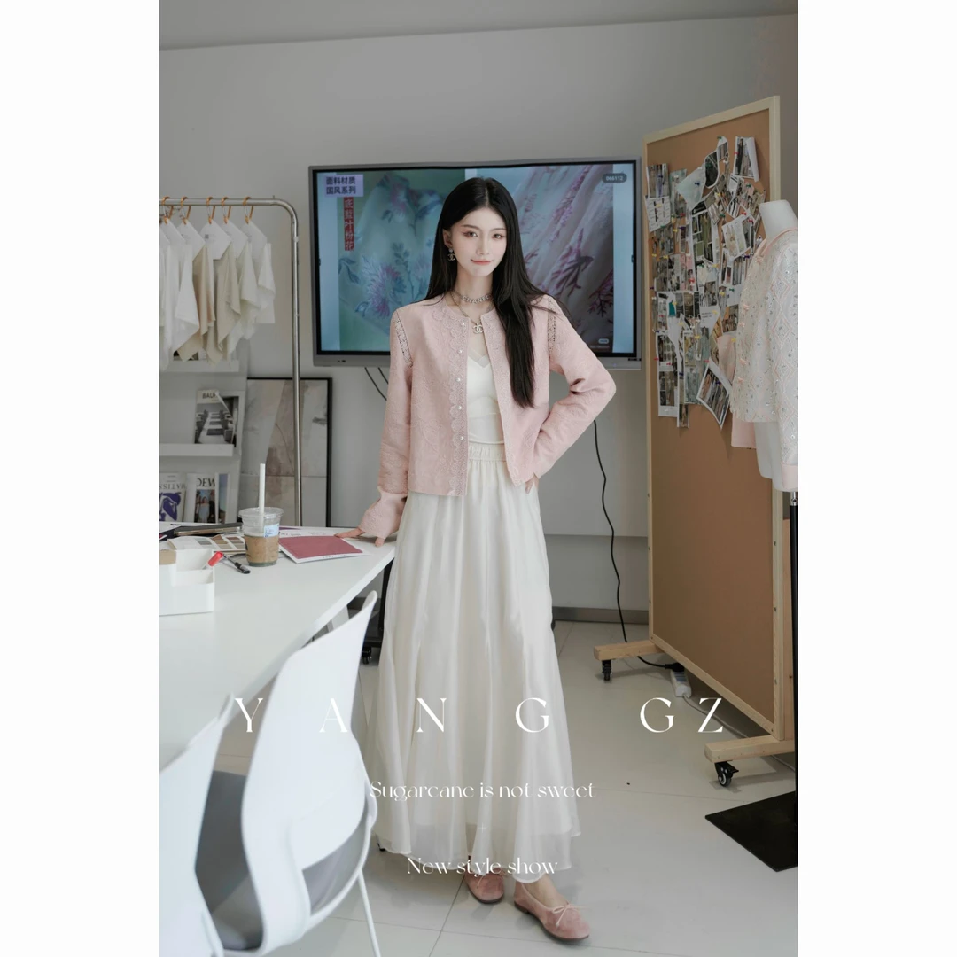 YANG GZ【Q睡美人】松紧腰超大摆醋酸纱裙女 GZ5151SK601050