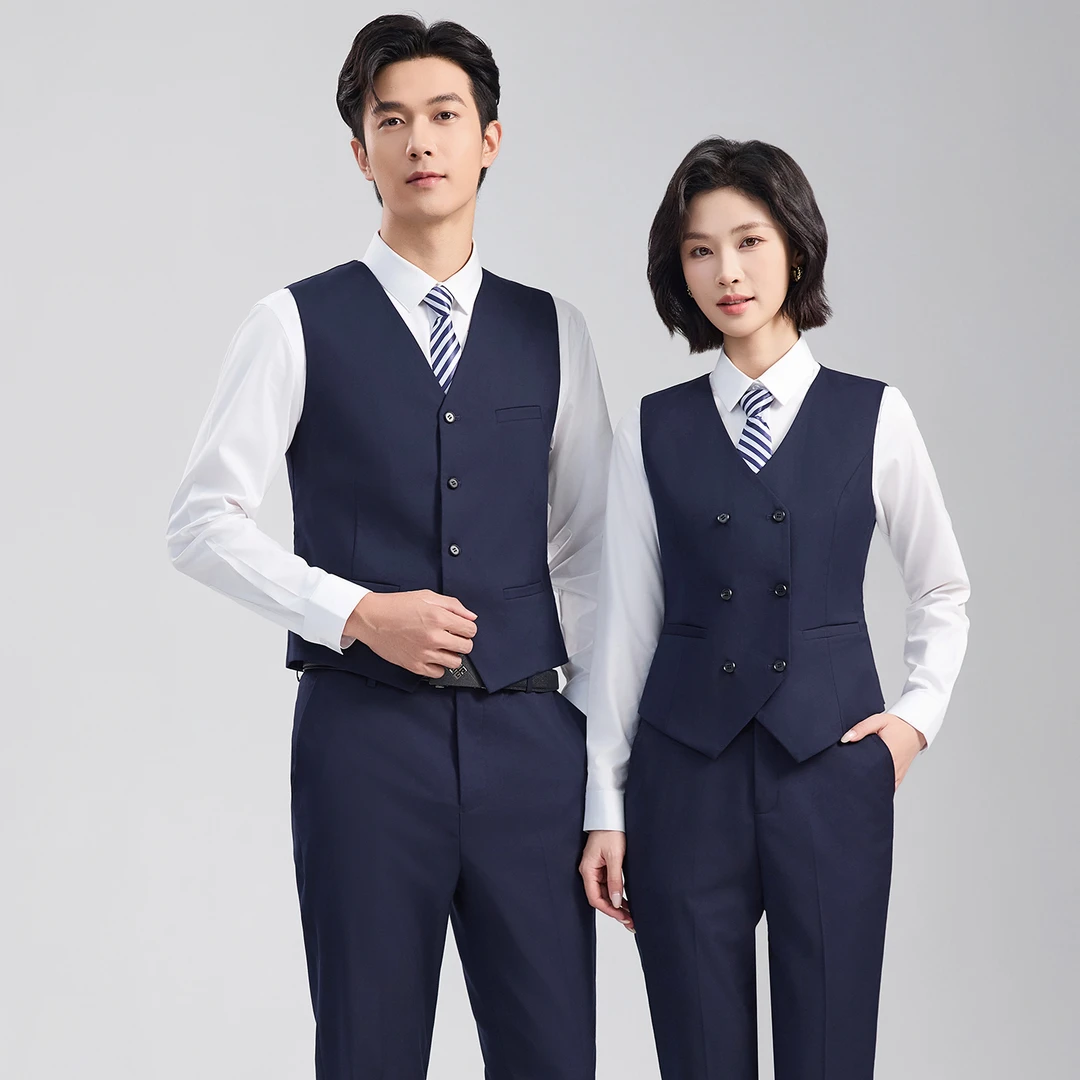 职业装马甲套装男女工装银行面试公务员正装酒店前台服务员工作服